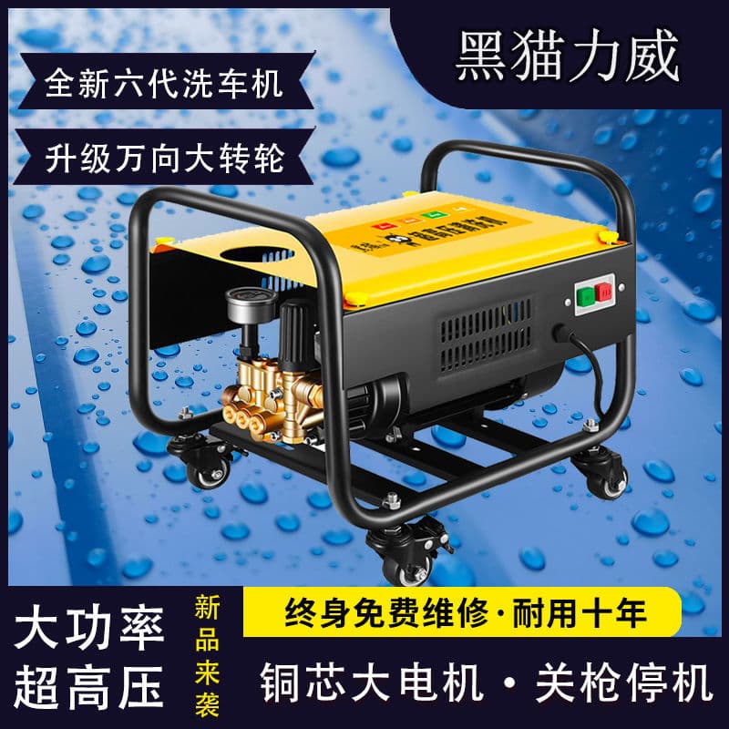 Factory Direct Sales Black Cat Levi High Pressure Car Washer Household Car Washing Tool Portable High Pressure Cleaner