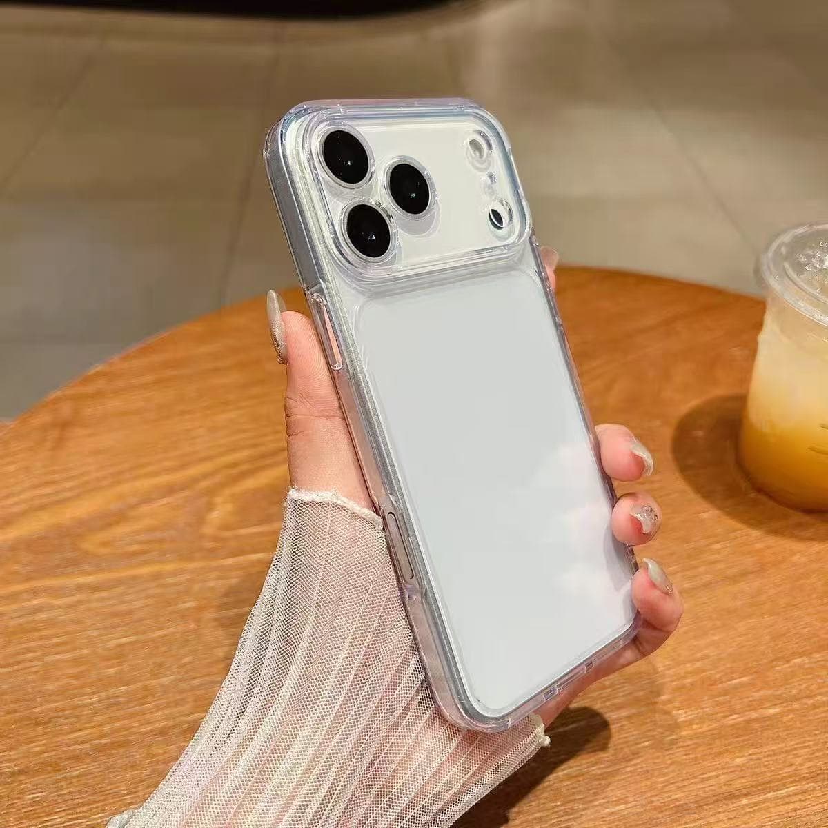 New Space Case Transparent Silicone Shockproof Soft Case for iPhone 17, Compatible with iPhone 15 Pro Max, 16