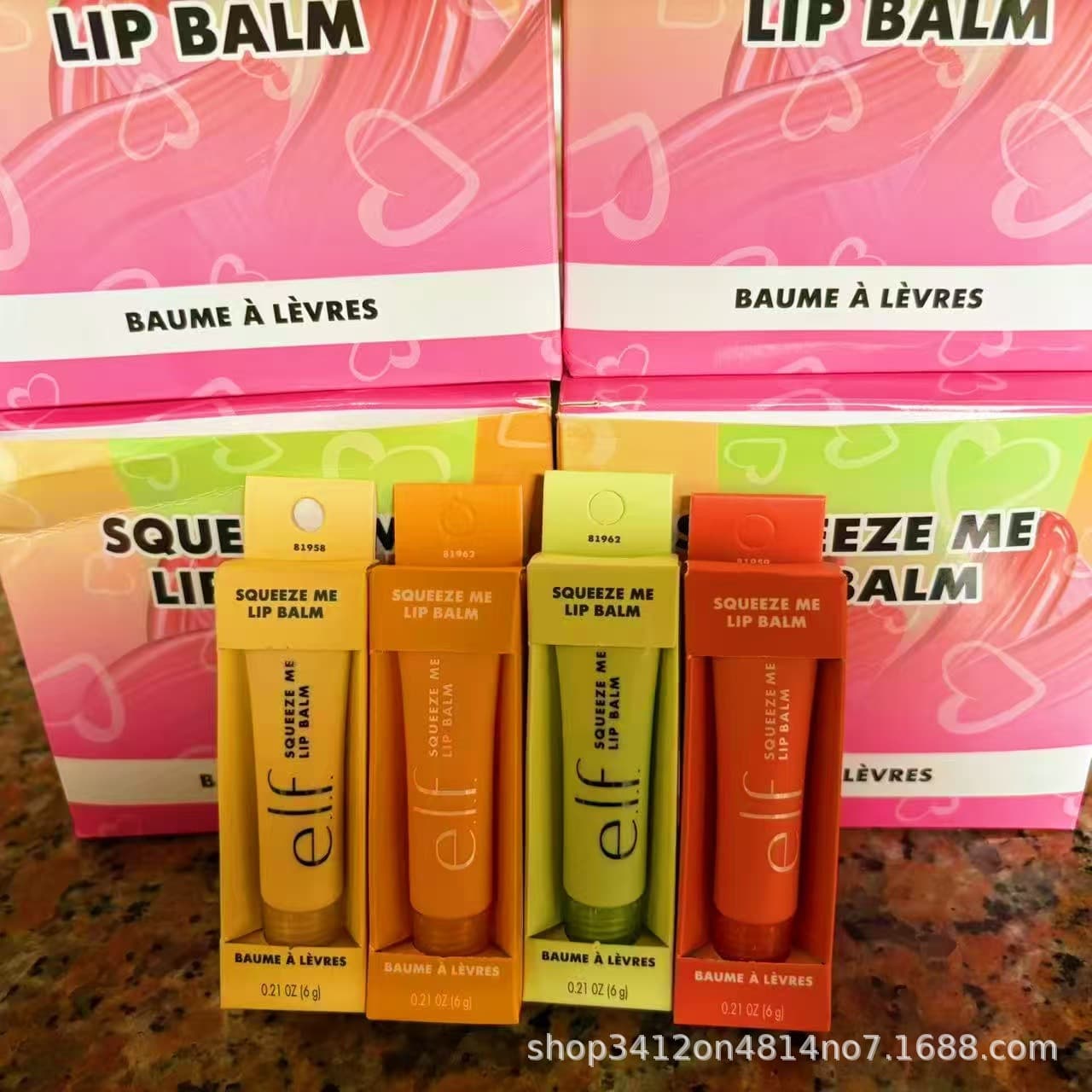 In Stock elf Squeeze Me Tinted Lip Balm Moisturizing Nourishing Repair Lip Primer Fruit Flavor