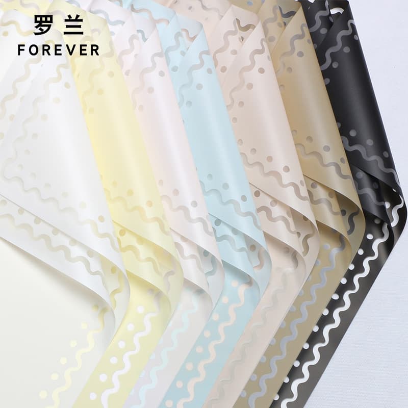 Roland baking soda jelly film flower wrapping paper translucent waterproof film diy bouquet flower shop flower wrapping paper