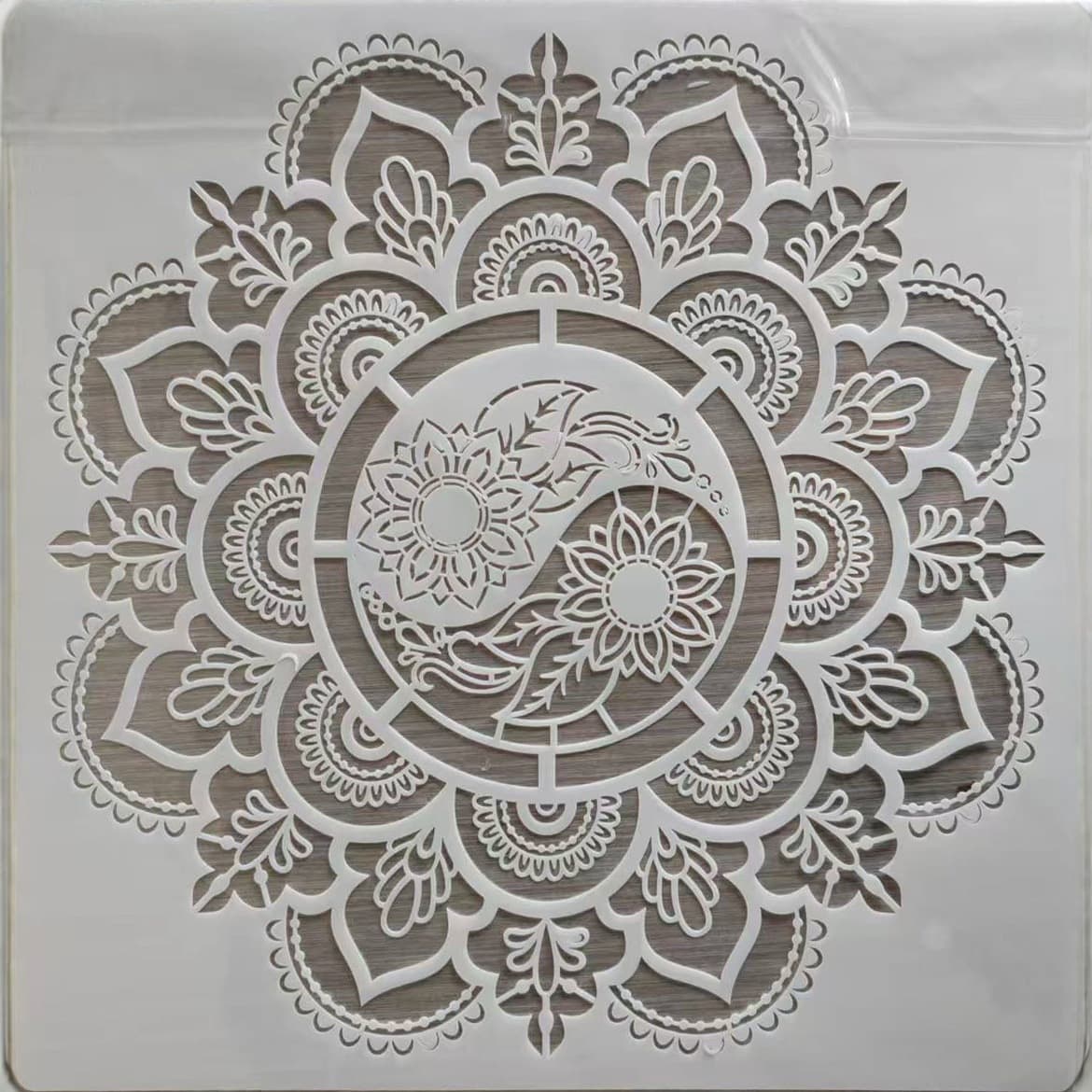 Amazon Hollow Painting Template Spray Flower Wall Painting Decoration Auxiliary Mandala Hand Painting