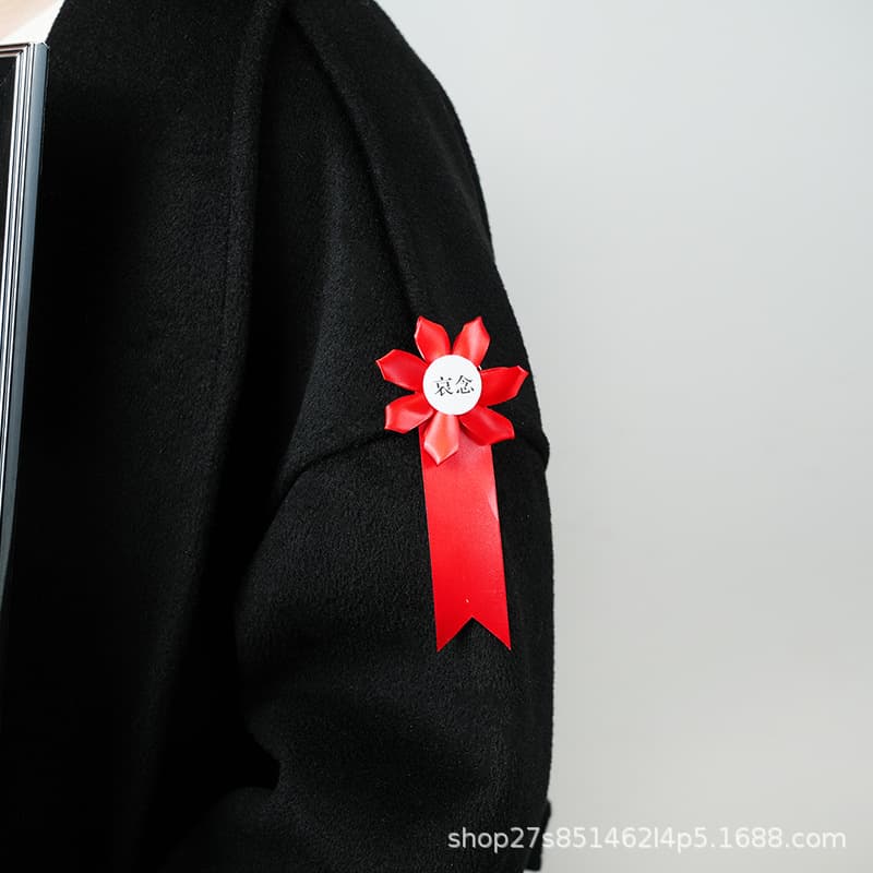 White Silk Flower Corsage for Memorial Service, Funeral, Grave Sweeping Ceremony, Wholesale and Retail