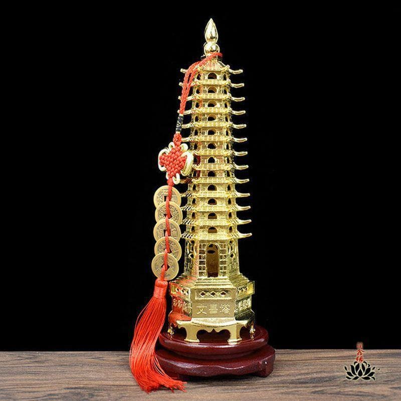 Alloy Wenchang Pagoda Ornament for Boys and Girls, Nine-Story or Thirteen-Story Alloy Wenfeng Pagoda, Wenchang Pen, Student Ornament