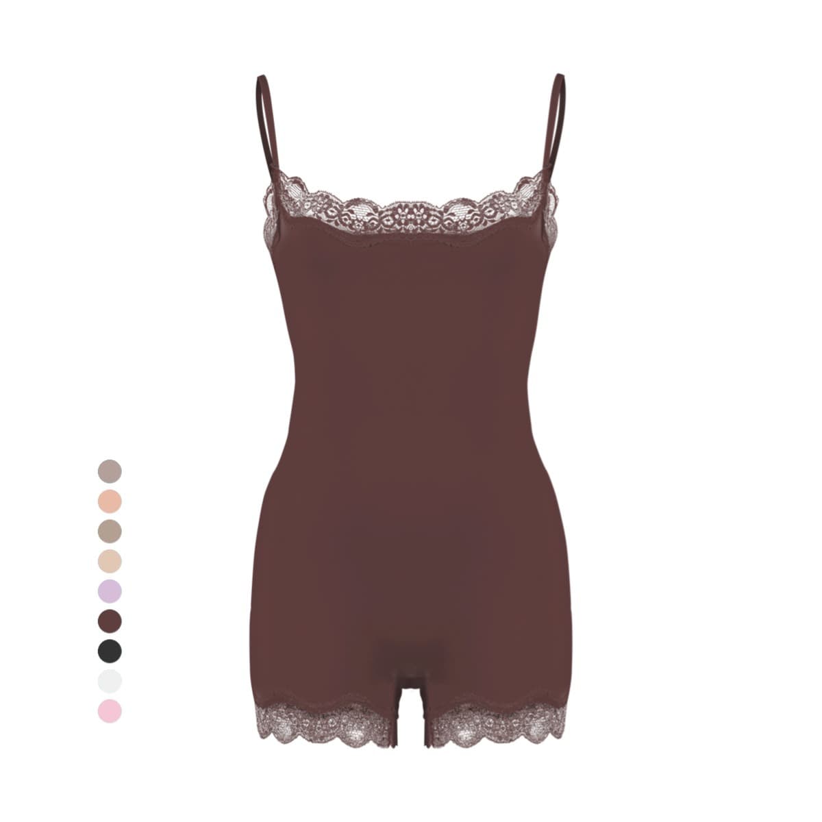 Lace Bodysuit Sexy Lace Trim Strap Shapewear Bodysuit SKIM* Shapewear