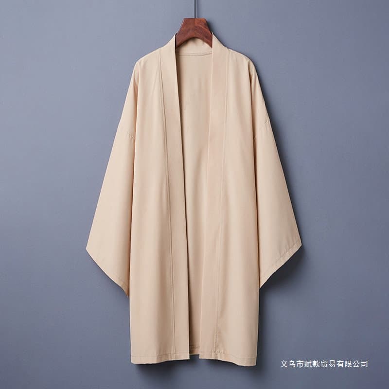 Chinese Retro Solid Color Versatile Anime Convention Guangling King Self-Designed Outfit Haori Cardigan