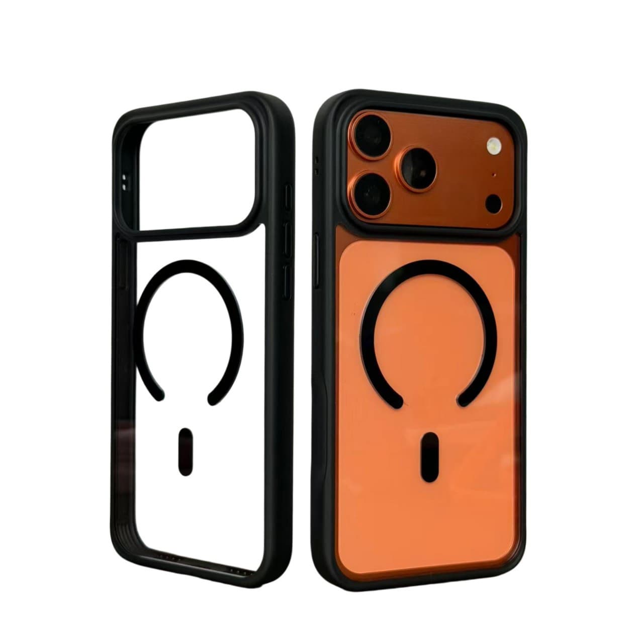 Magnetic Shockproof Phone Case for Apple iPhone 17/18 Pro Max, TPU + Acrylic Protective Cover
