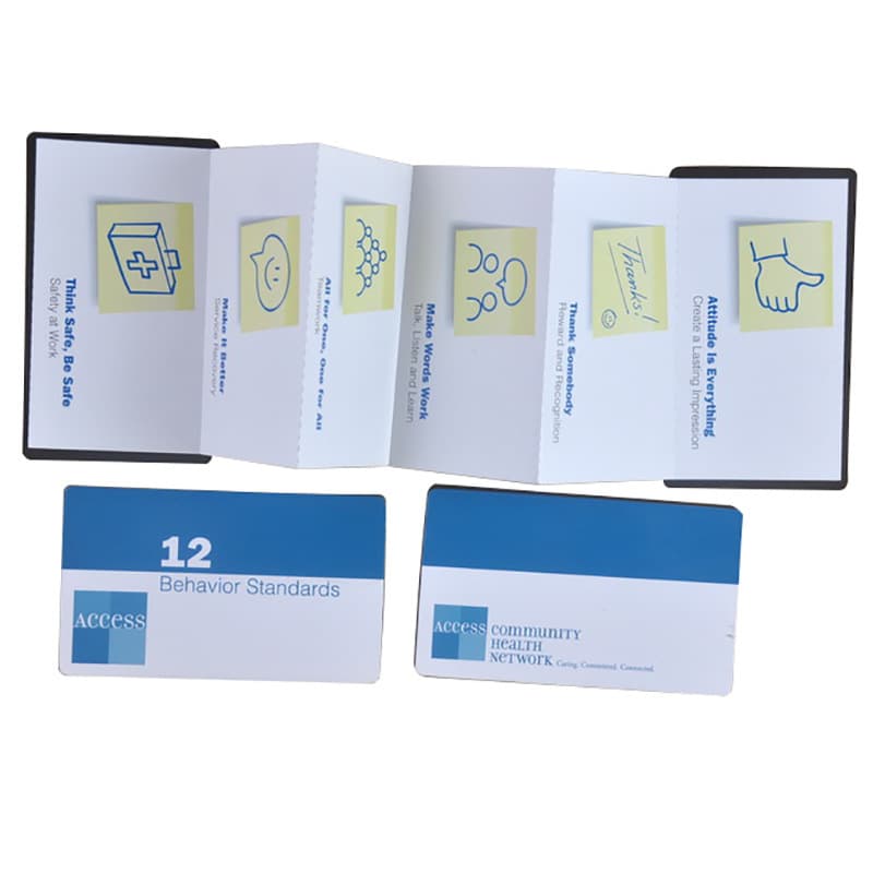 Portable mini magnetic folding phone book Beautiful double-sided printing magnetic phone notepad