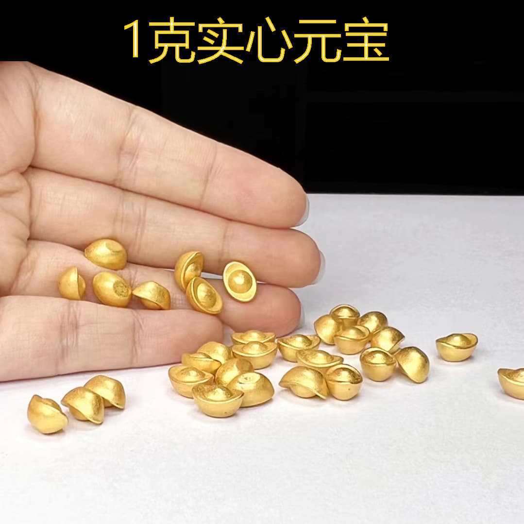 25 styles DIY solid small ingots, Chinese-style home ornaments, mini zinc alloy solid small ingots wholesale