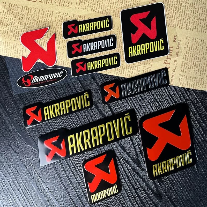 Cross-border motorcycle stickers car stickers event modified waterproof reflective car box decoration exhaust pipe metal aluminum label decals