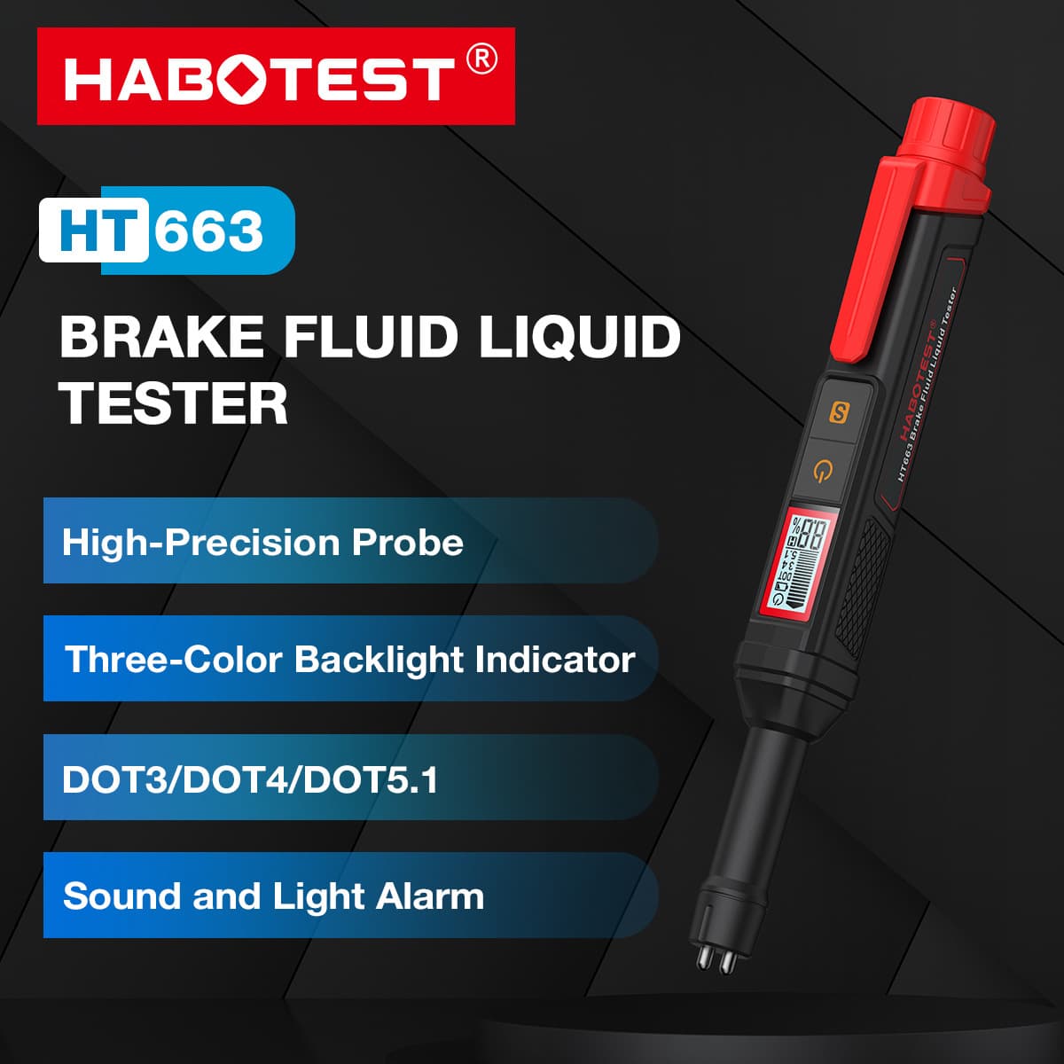 Huabo HT663 Brake Fluid Moisture Tester