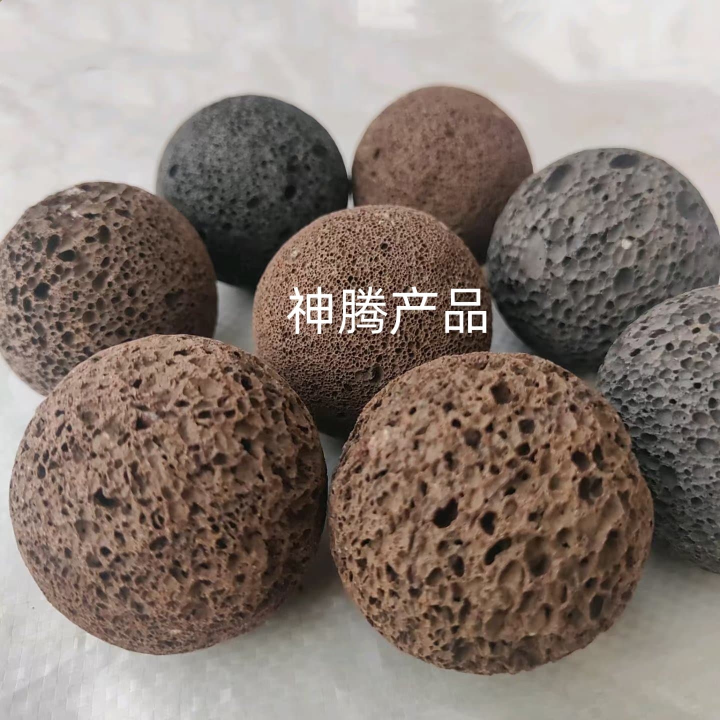 Wholesale Volcanic Stone Balls Porous Polished Aroma Diffuser Stone Spheres 3/5cm Beads Volcanic Stone Balls