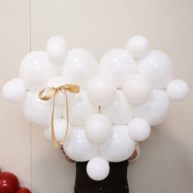 3D Heart Balloon Confession Heart-Shaped Creative Decoration for Birthday Wedding Proposal Valentine's Day Indoor