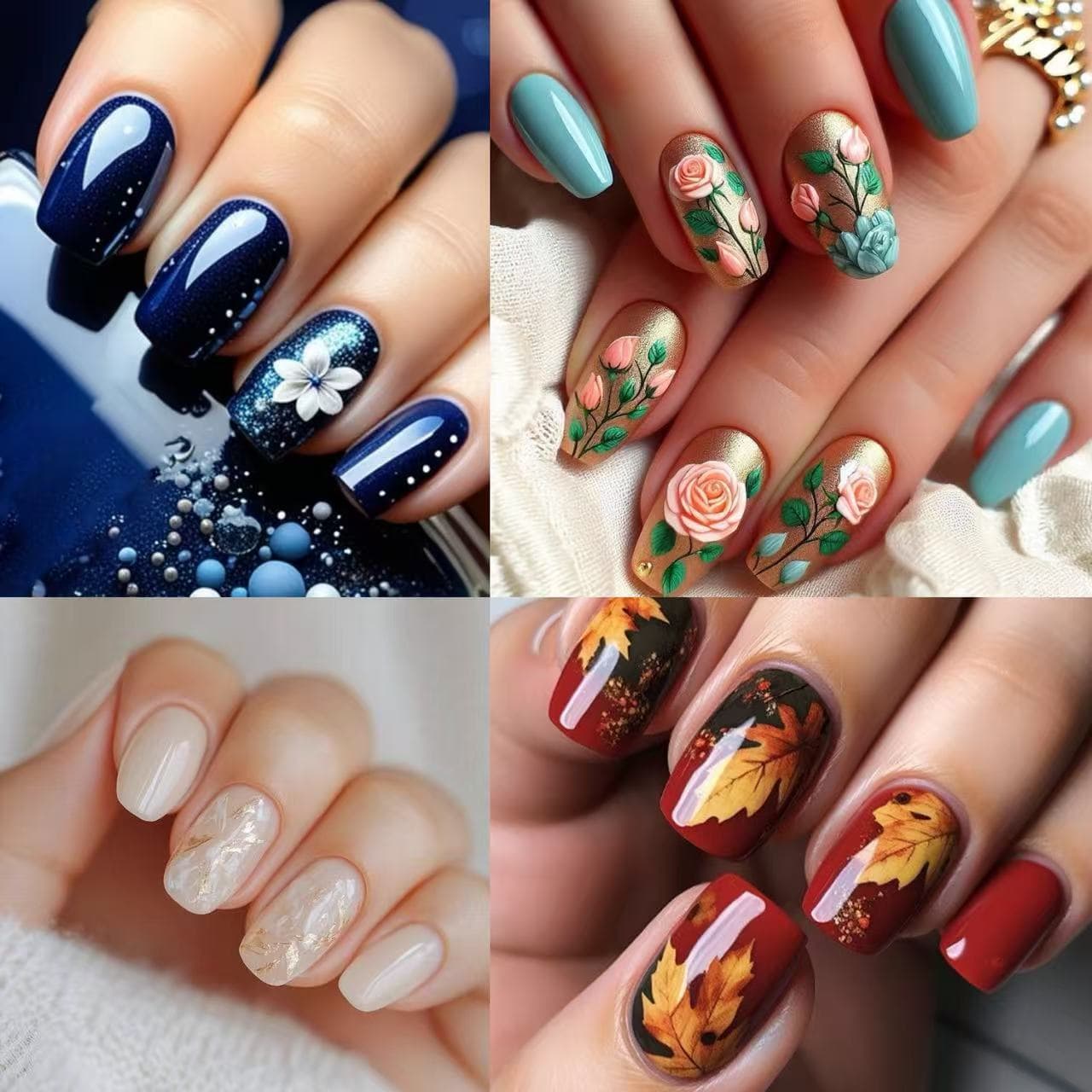 nail Cross-border short, medium and long style wearable nails wholesale manicure nail pieces 24 pieces of nail art finished products wholesale hot-selling nail art