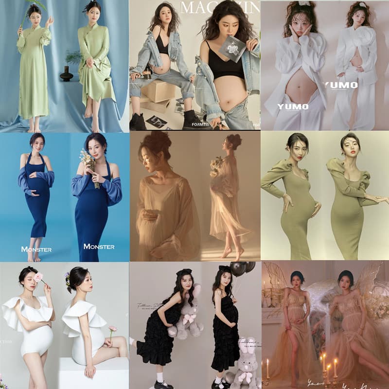 Maternity Photo Dress for Pregnancy Photography Studio Beautiful Mommy Big Belly Photo Shoot Art Photography Maternity Clothes