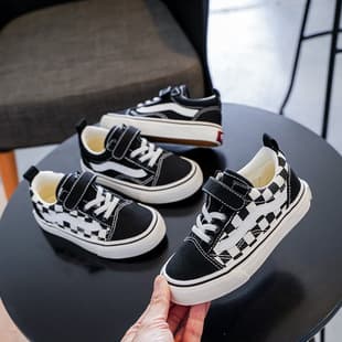 Korean Children Canvas Shoes Girls Shoes 2025 Spring New Style Boys Baby Cloth Shoes Middle Big Kids Sneakers Trendy