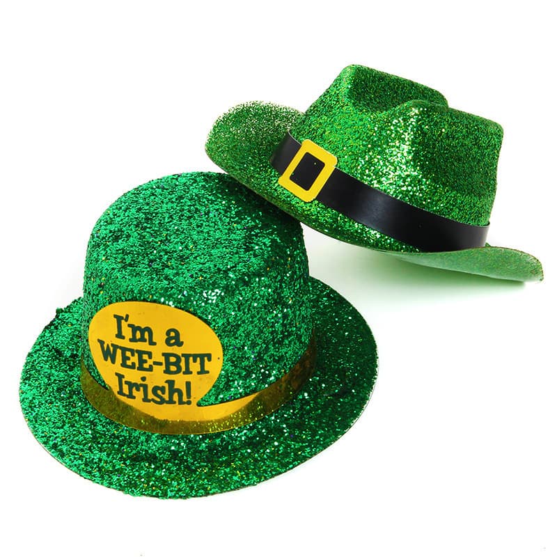 Cross-border Irish Festival Mini Plastic Hat St. Patrick's Day Decoration Prop Hat Mini Top Hat