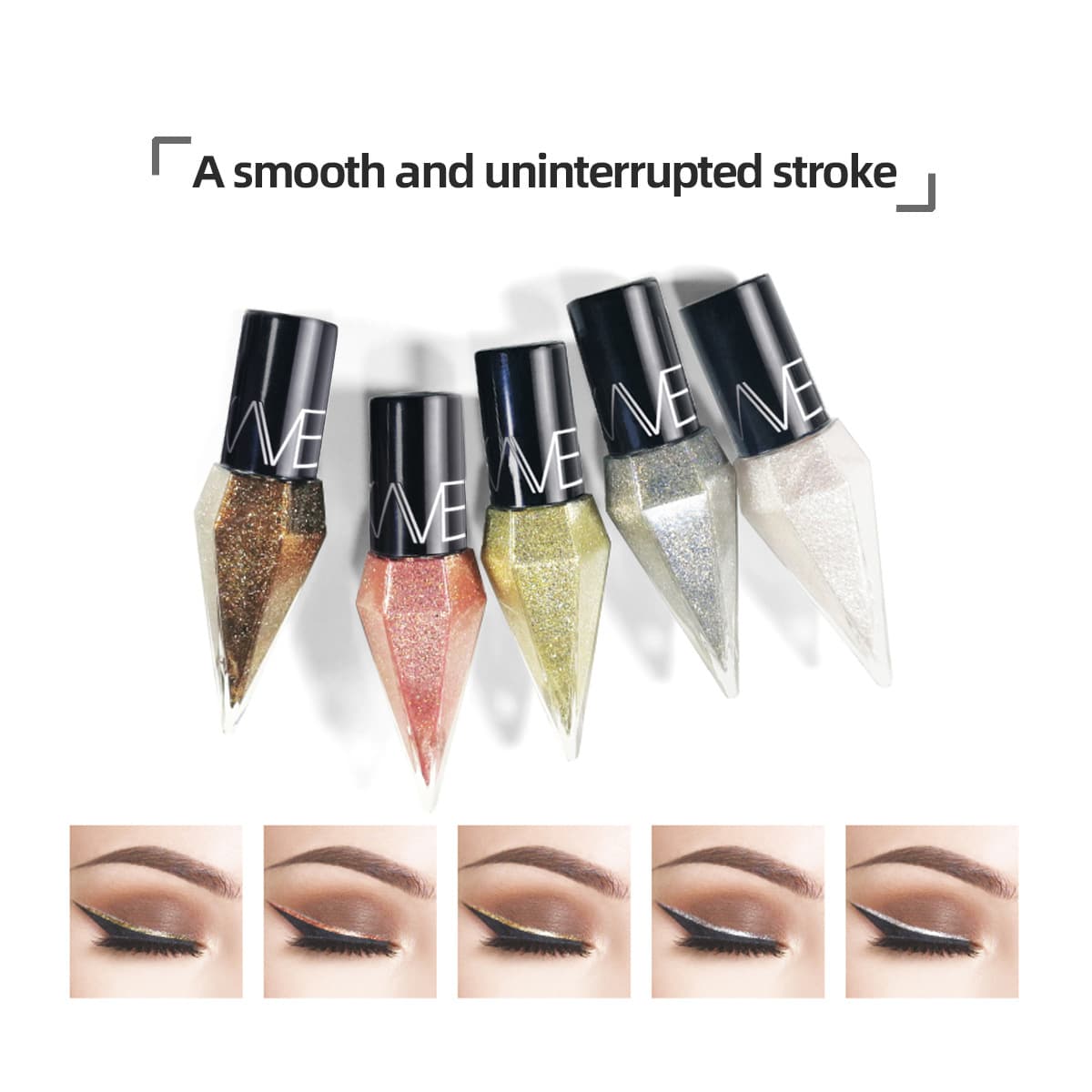 LOOKAVE Single Diamond Shimmer Liquid Eyeliner Pearl Shimmer Eyeliner AliExpress LK102
