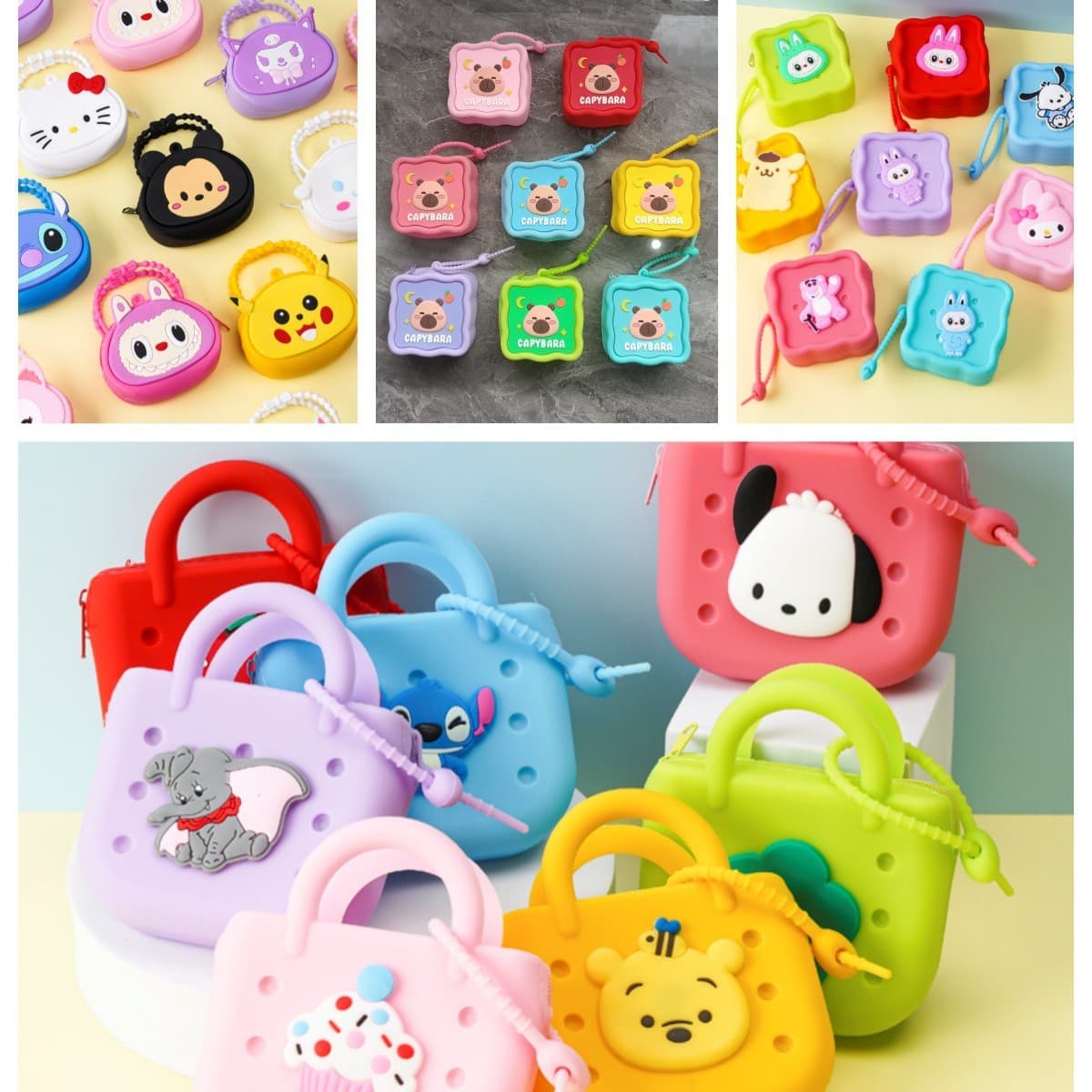 Whack-A-Mole Cartoon Silicone Coin Purse Manufacturer Wholesale Handheld Perforated Small Coin Wallet