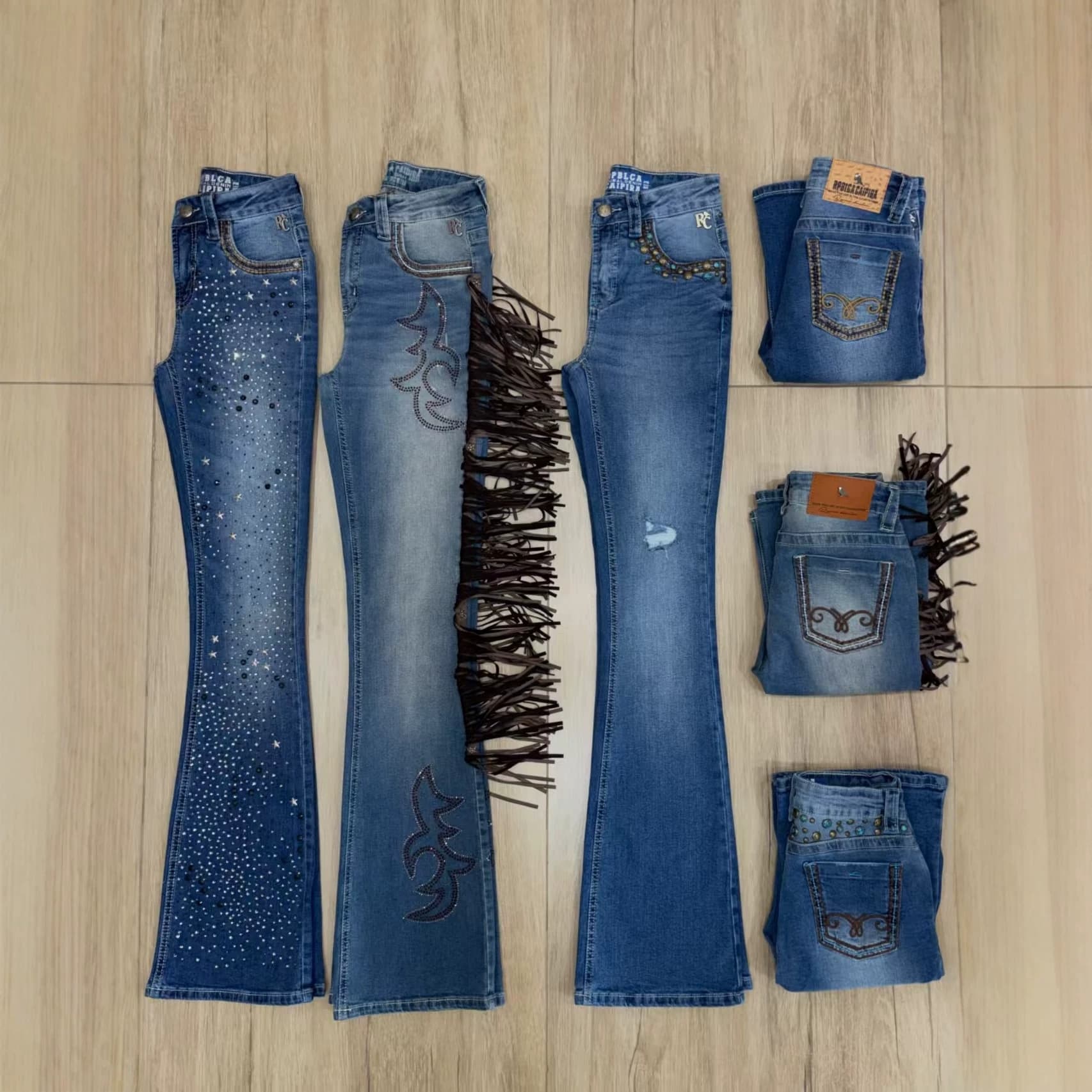 Wholesale Boyfriend Stone Wash Cargo Jeans