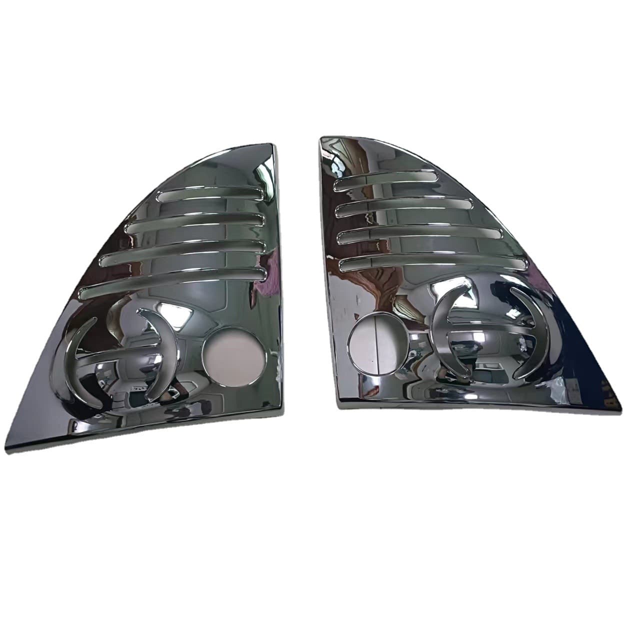 Suitable for HINO 500 Corner Light Lamp Shade Corner Light Decorative Frame Chrome Modified Turn Signal Light Sticker Auto Parts