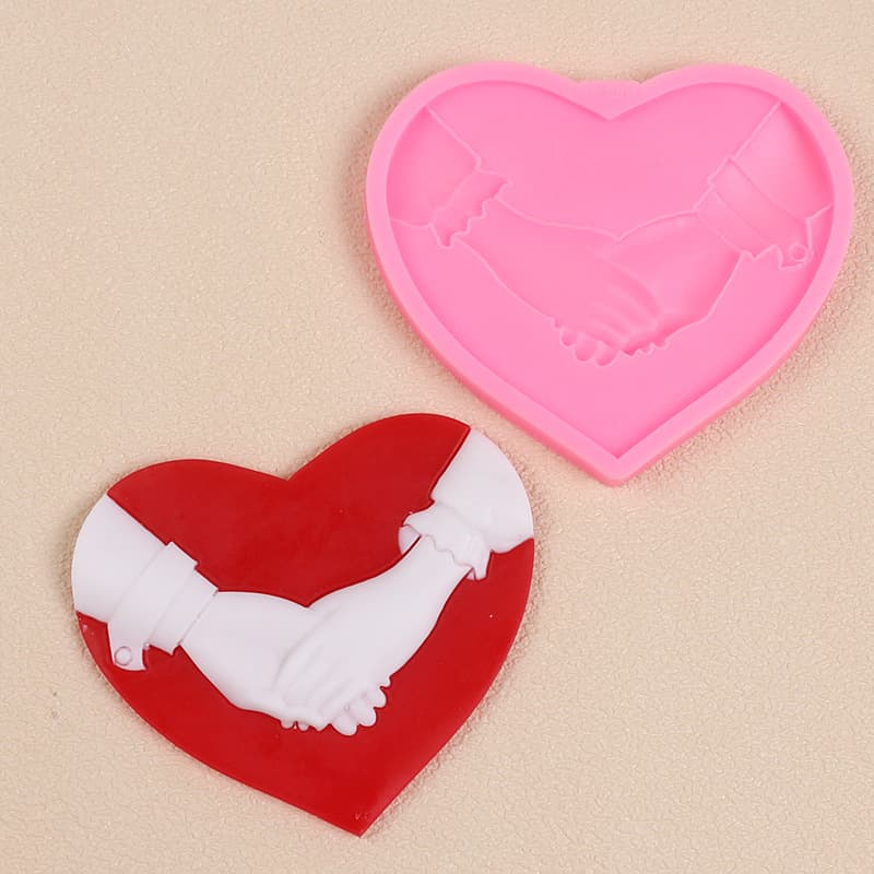 DIY Valentine's Day Series Heart-Shaped Chocolate Candy Fondant Cake Decoration Silicone Mold