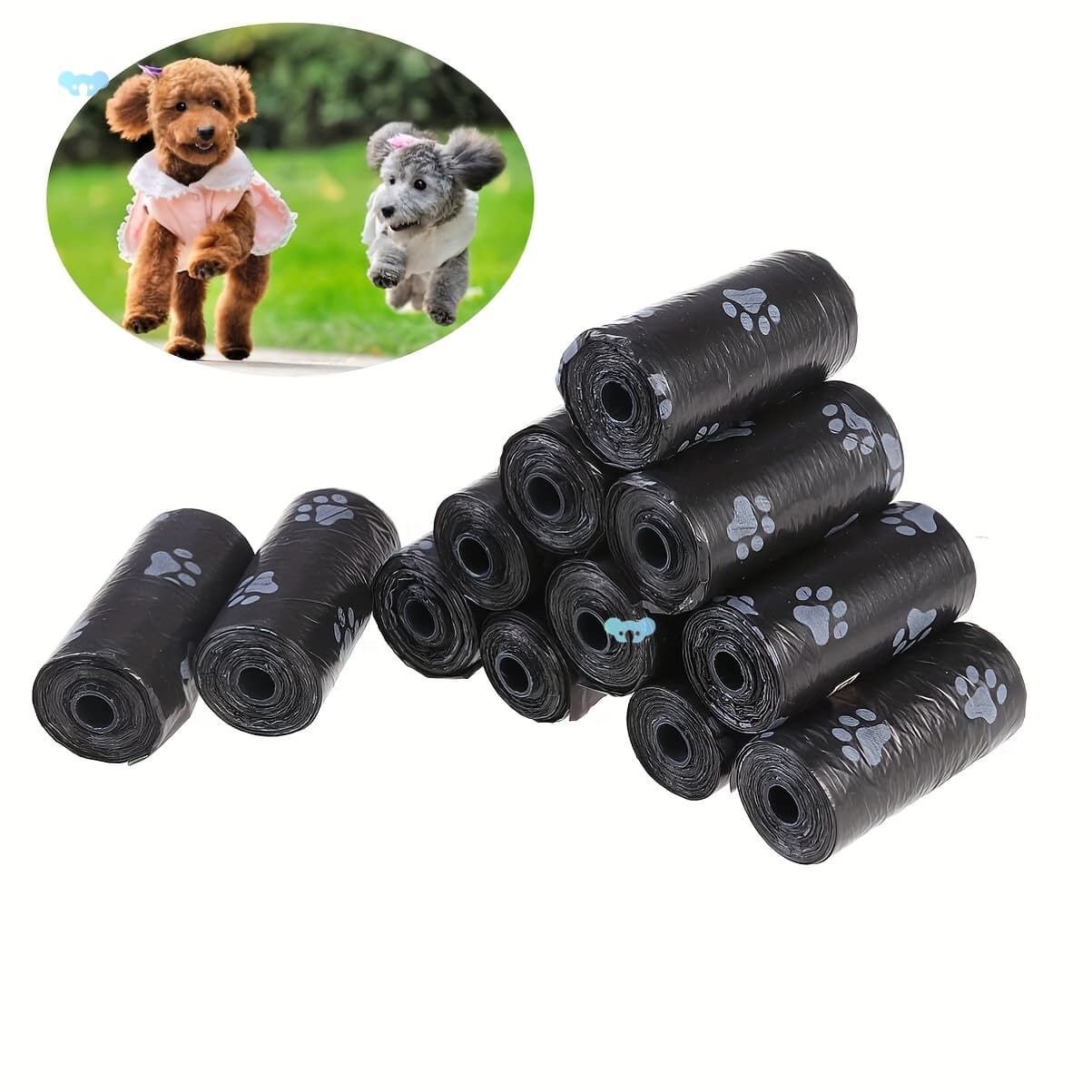 150pcs/10 Rolls Extra Large Thick Leak Proof Biodegradable