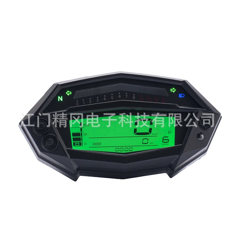 Motorcycle Instrument Modification, 7-Color Adjustable LCD Gauge for Z1000 Customization
