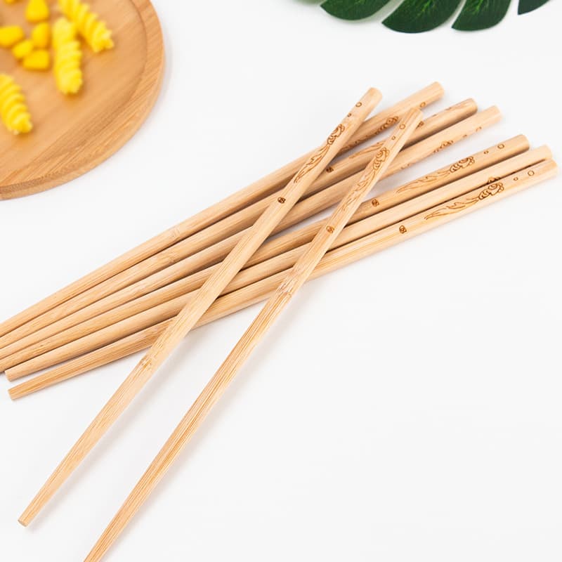 High-End Bamboo Chopsticks Craft Bamboo Chopsticks Home Use Non-Slip Commercial Kitchen Chinese Pointed Chopsticks Factory Direct