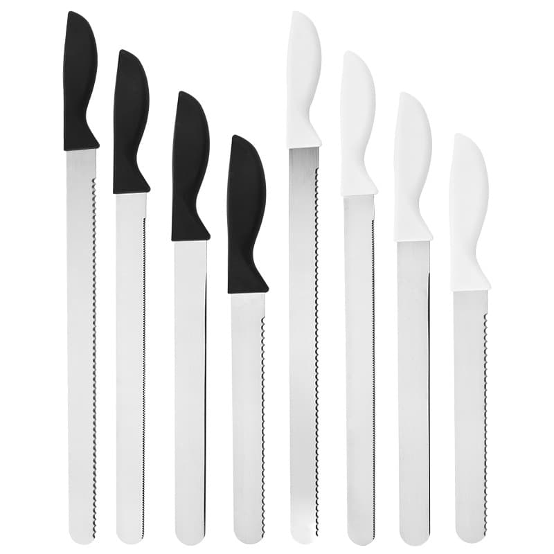 Manufacturer Wholesale Stainless Steel Bread Knife Serrated Cake Cream Spatula Toast Slicer Kitchen Baking Tool