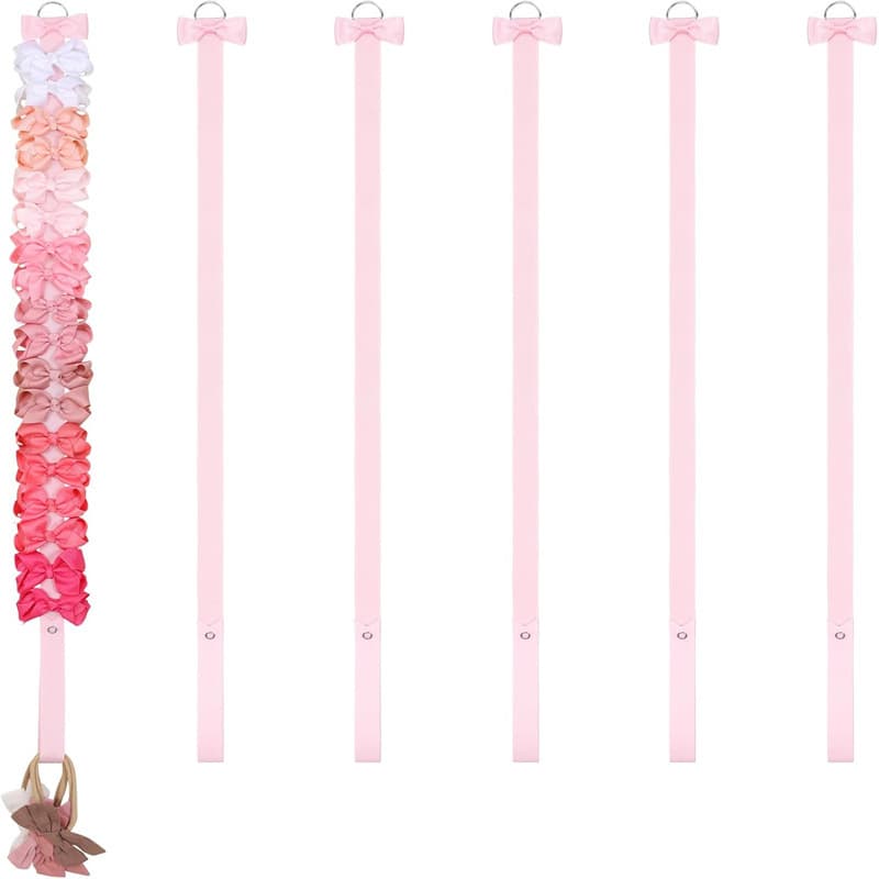 2026 New Cute Bow Hair Clip Storage Wall Mount for Girls Room Decoration Hair Accessories Organizer
