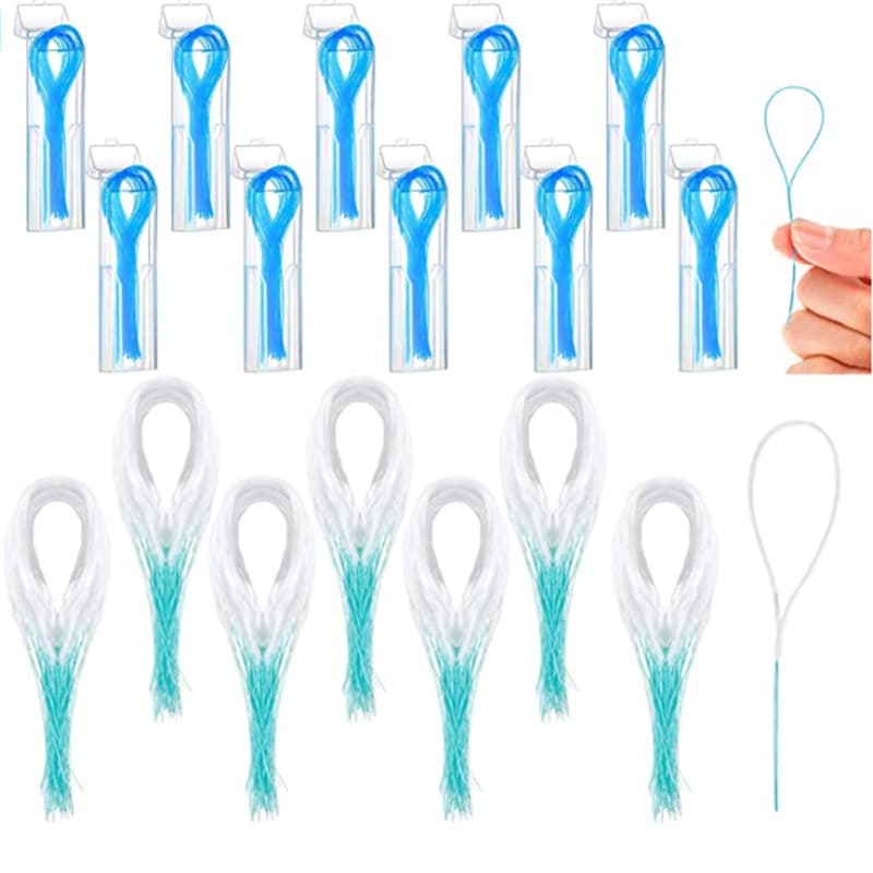 Dental Floss Threader Floss Needle Tracker Dental Cleaning Floss 35 Pieces Per Box Pack