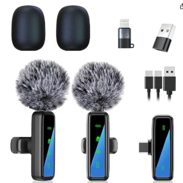 New Cross-Border Private Mold Microphone with Noise Reduction for Mobile Live Streaming Mini Mic Video Hot Sale