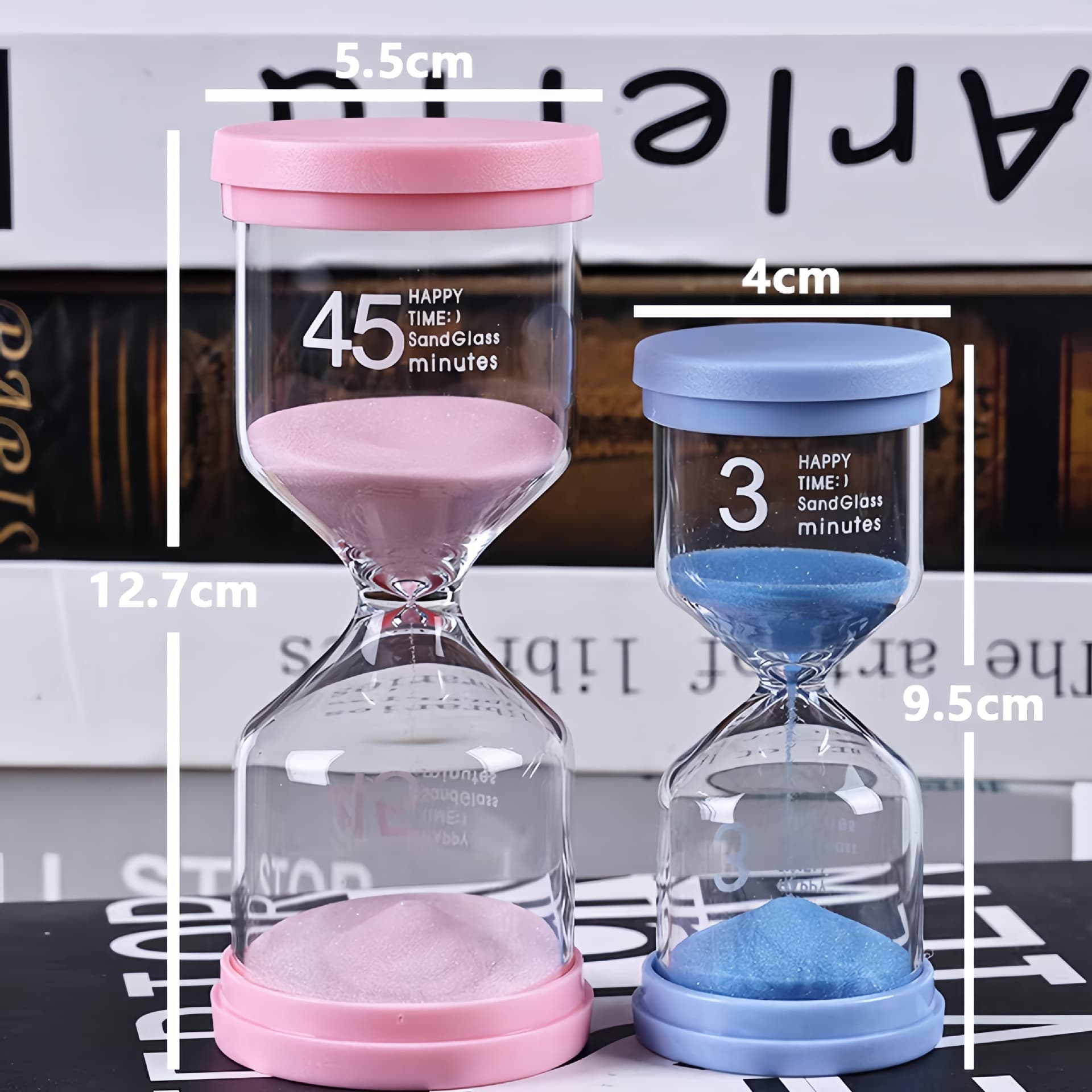 Macaron Creative Hourglass Timer for Kids Students Time Management 5/10/30 Minutes Sand Timer