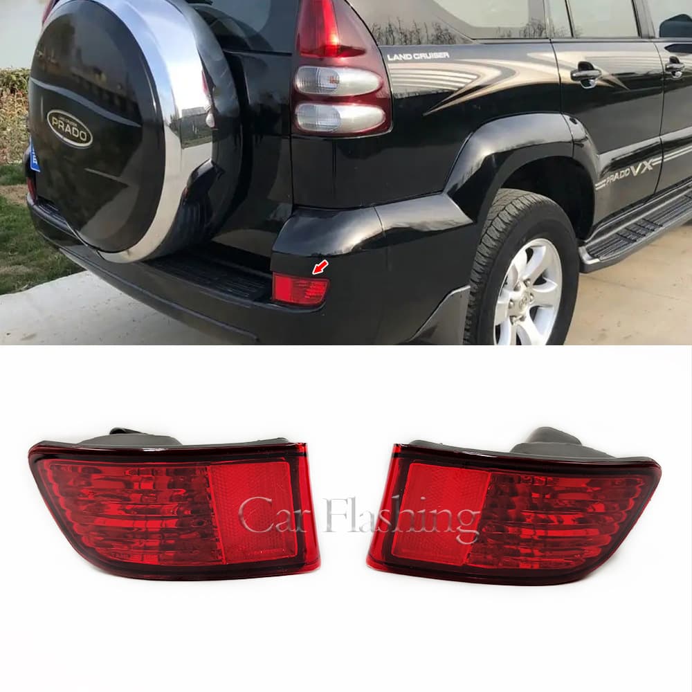 Compatible with Toyota Prado 2700/4000 2002-2009 Rear Fog Light LC120 Rear Bumper Light