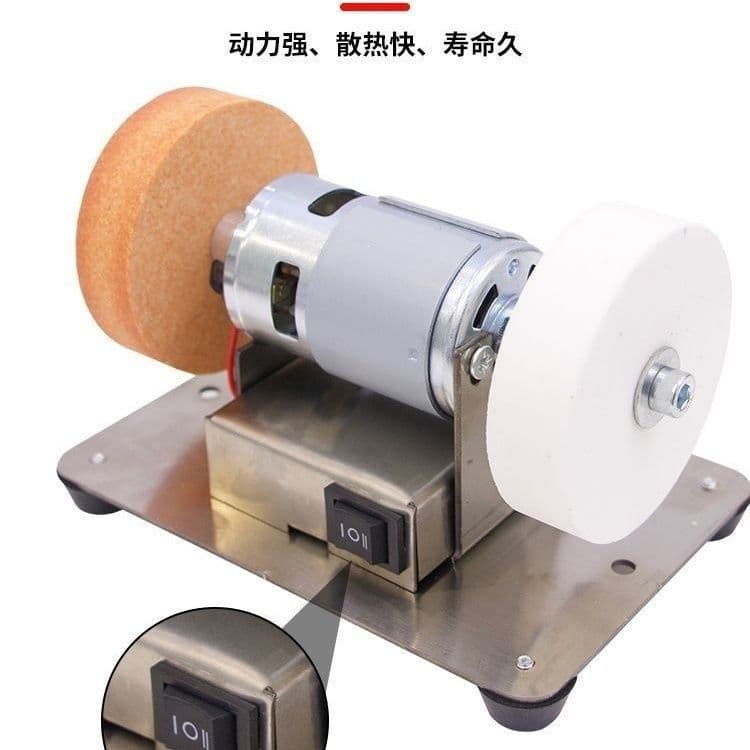 Small grinding wheel bench grinder, household electric polishing and drilling machine with stepless knife sharpener for home use