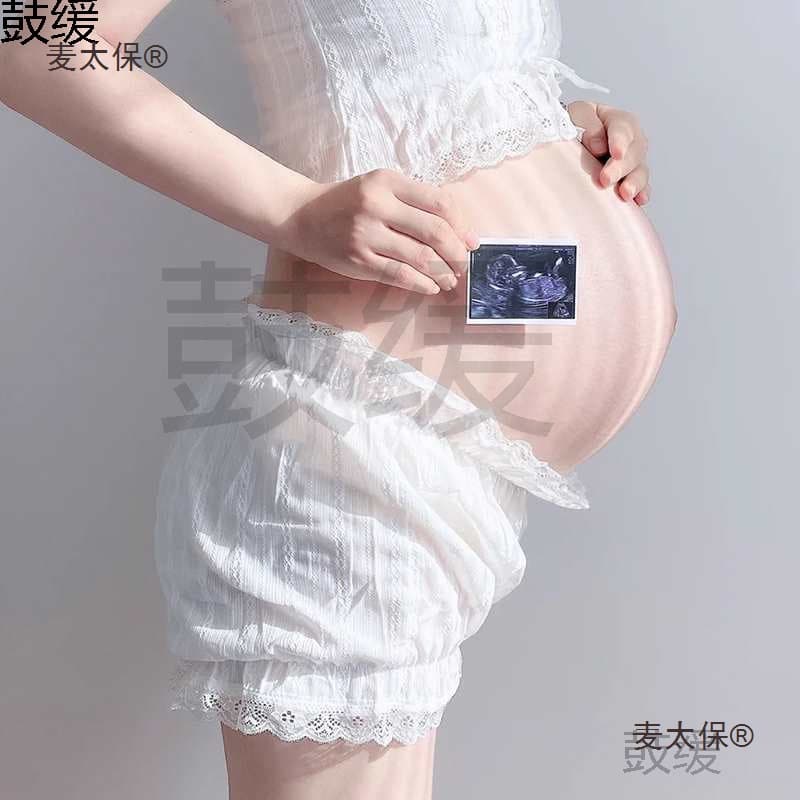 Maternity Photography Dress for White Lace Fairy Style Summer Photo Shoot, Maternity Photoshoot Outfit, Yimai Taibao