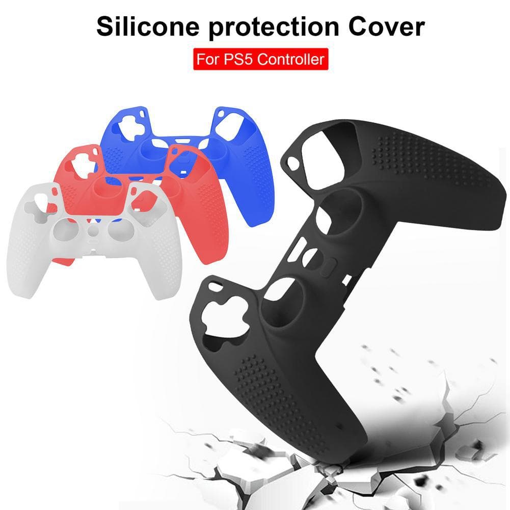 Silicone Case for PS5 Controller with Anti-Slip Grip Particles, PS5 Game Controller Cover, Protective Case