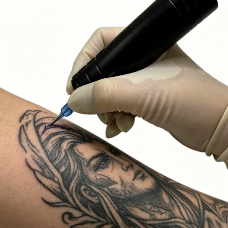 Wenzhou Fengqi Cross-border E-commerce Rechargeable Wireless Tattoo Pen Battery Capacity 1500mAh Lining and Shading All-in-One Machine