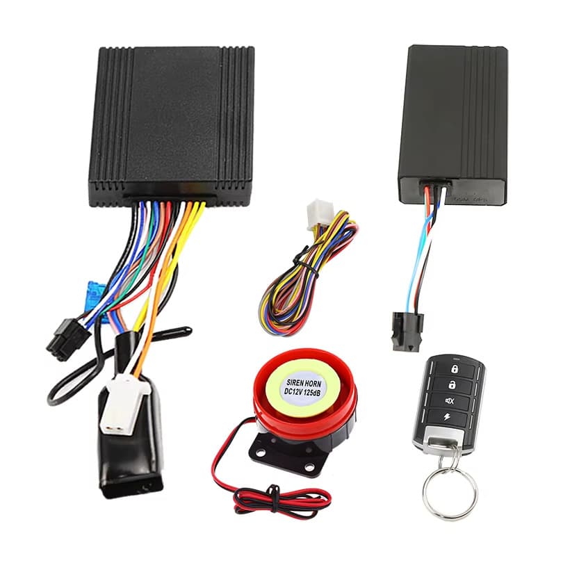 Factory Direct Supply Motorcycle One-Way Anti-Theft Tracker Alarm Remote Control Car Alarm Wholesale Cross-Border Special Supply