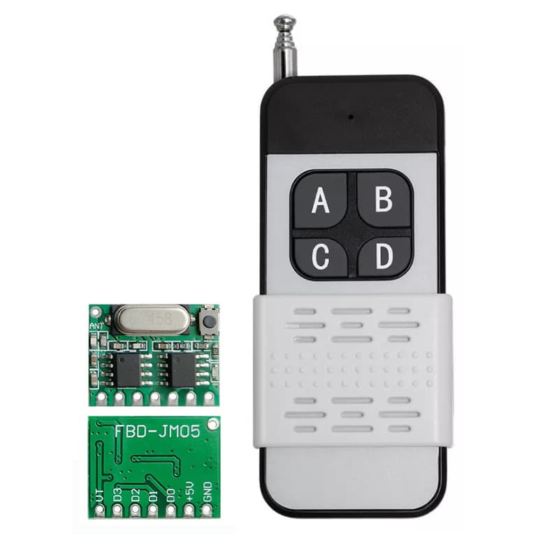 HCS301 Rolling Code Remote Control Module, Rolling Code Decoding Receiver 3.3V~5V Level Signal, 315/433 Optional
