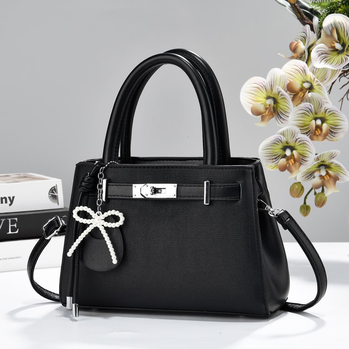 Fresh and Fashionable Solid Color 2026 Summer New Commuting Casual Large Capacity Small Square Bag Crossbody Shoulder Handbag for Women