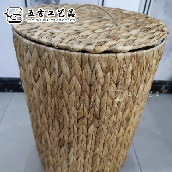 Water hyacinth straw woven storage basket Hotel bathroom supplies storage basket Straw woven home storage basket