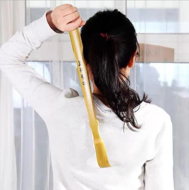 Bamboo back scratcher at wholesale price of 1-2 yuan, self-help itch relief stick for elderly