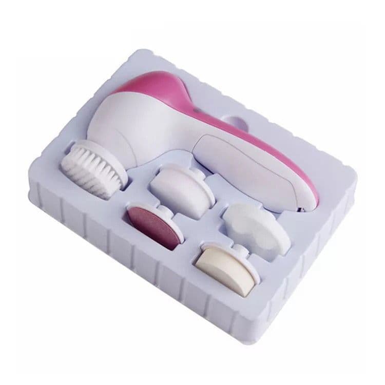 Cross-border Wholesale 5-in-1 Facial Cleansing Device - Electric Face Brush, Facial Cleaner, Massage Beauty Instrument Gift