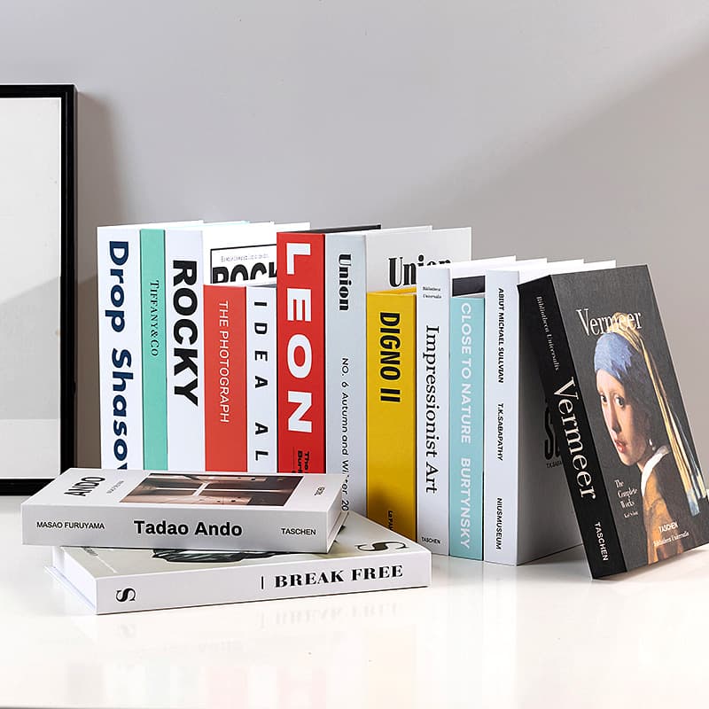 Simple Modern Faux Book Simulation Book Ornaments Home Decor Creative Dining Room Living Room Bookcase Decorative Book