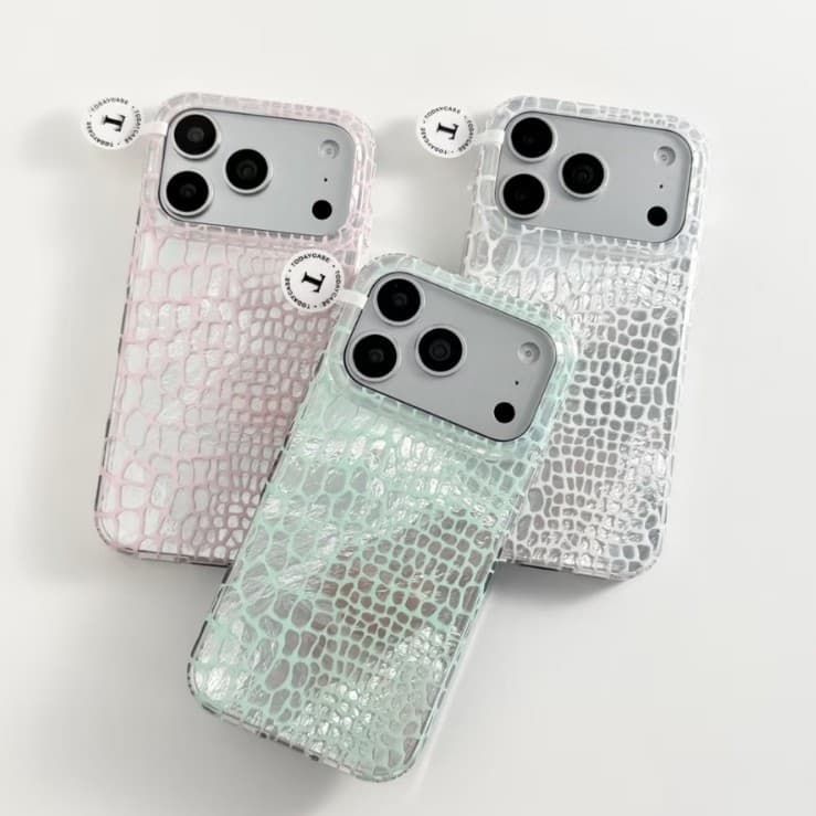 Ins Niche Crocodile Texture Double-Layer Case for iPhone 17 Pro Max, iPhone 15, Apple 16 New Protective Cover