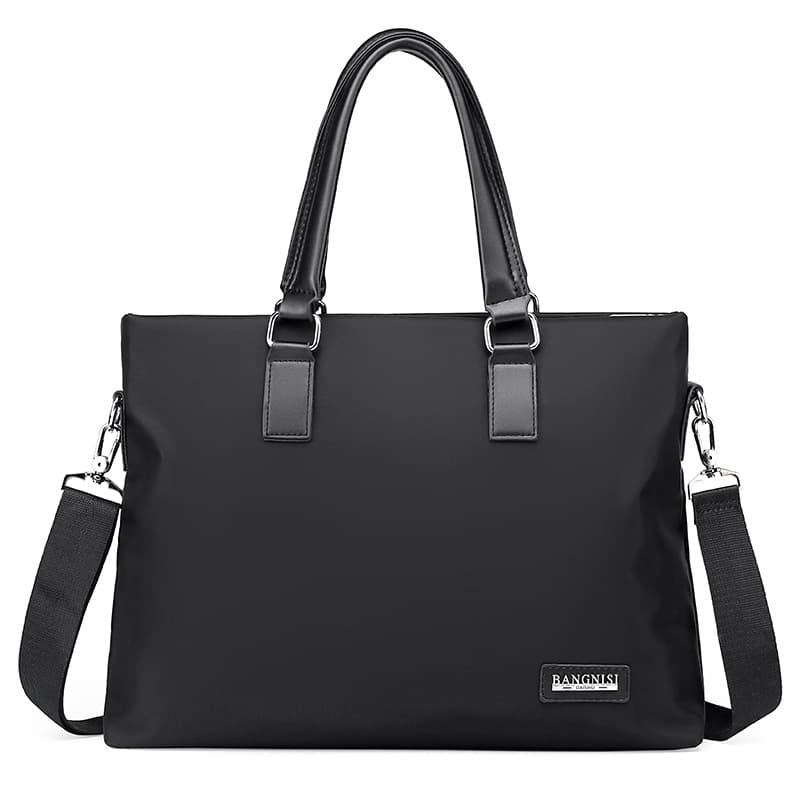 Men's Oxford Briefcase Business Bag, Large Capacity Shoulder Crossbody Handheld Laptop Bag for Men