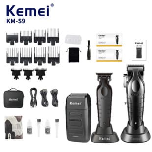 Kemei Hair Clipper Salon Professional S9 Cross-Border Bestseller Electric Hair Clipper Set Shaver Hair Cutting Trimmer