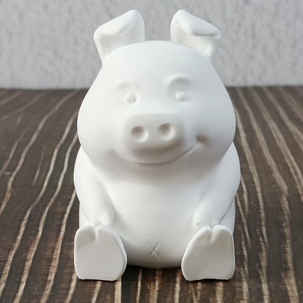 Crooked Pig Mold Ornament Candle Plaster DIY Plaster Ornament Candle Holder Silicone Mold W0811