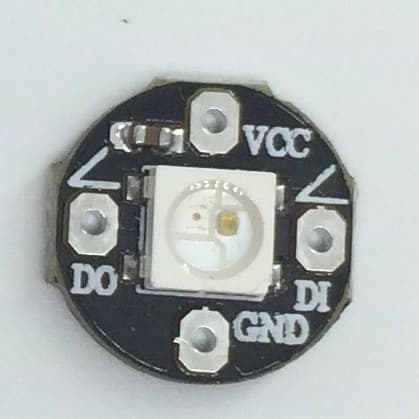1-bit Round WS2812B RGB LED Breakout Full Color Driver Smart Control Module